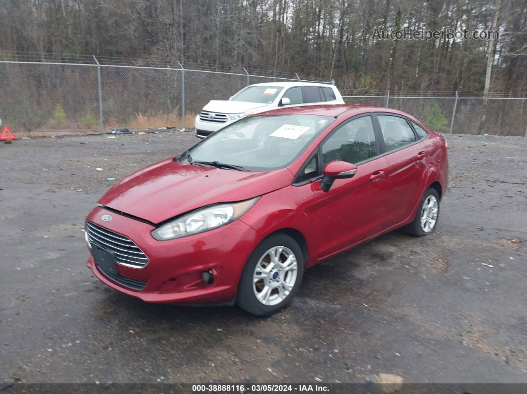 2016 Ford Fiesta Se Maroon vin: 3FADP4BJ6GM122000