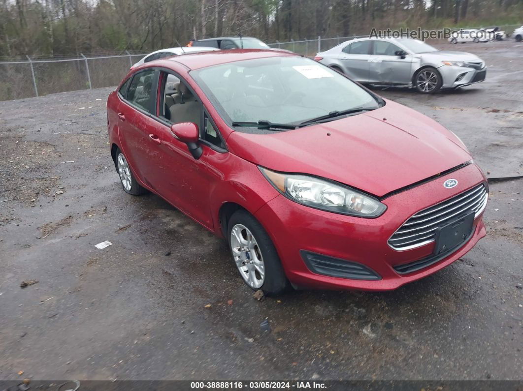 2016 Ford Fiesta Se Maroon vin: 3FADP4BJ6GM122000