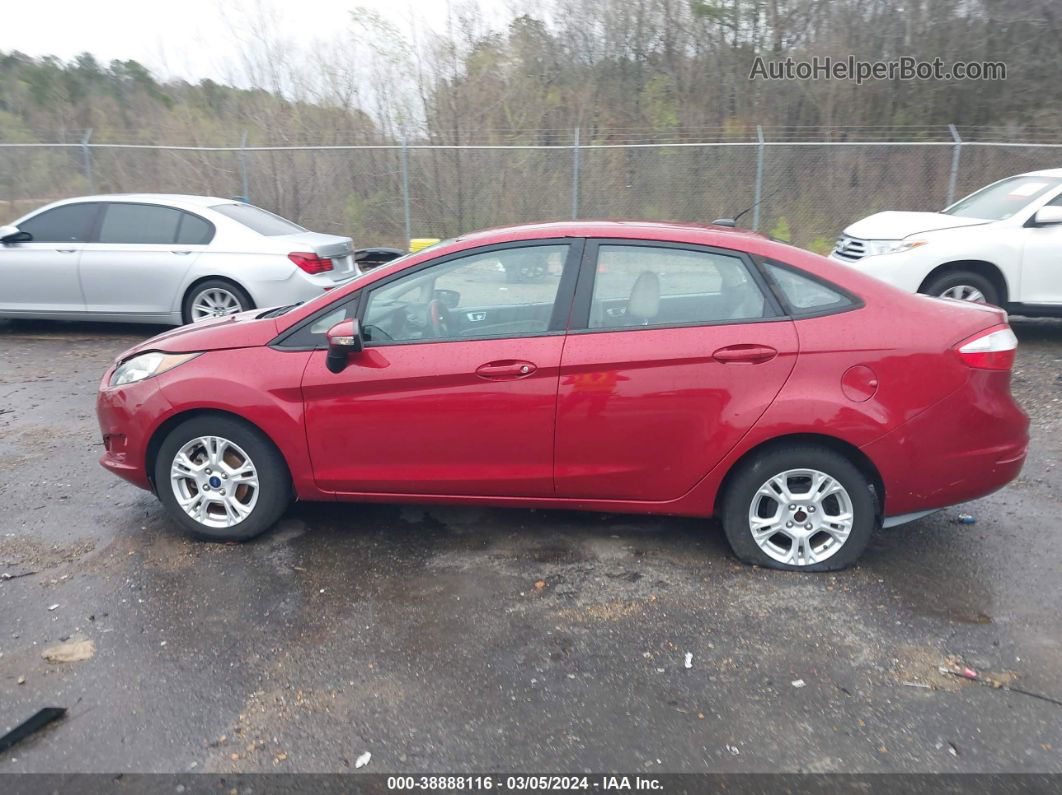 2016 Ford Fiesta Se Maroon vin: 3FADP4BJ6GM122000