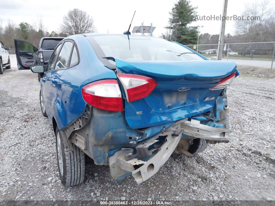 2016 Ford Fiesta Se Синий vin: 3FADP4BJ6GM144059