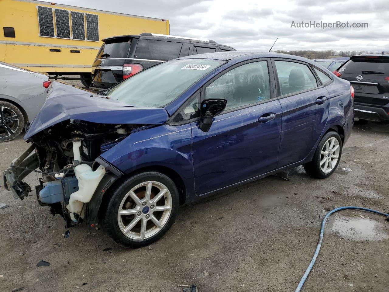 2016 Ford Fiesta Se Blue vin: 3FADP4BJ6GM170211