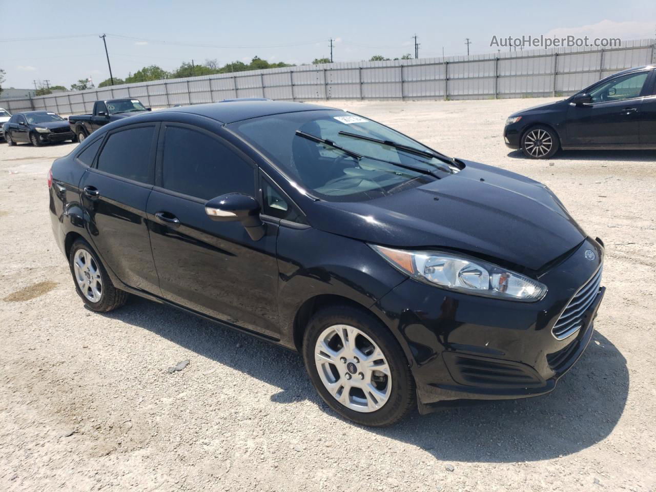 2016 Ford Fiesta Se Черный vin: 3FADP4BJ6GM193259