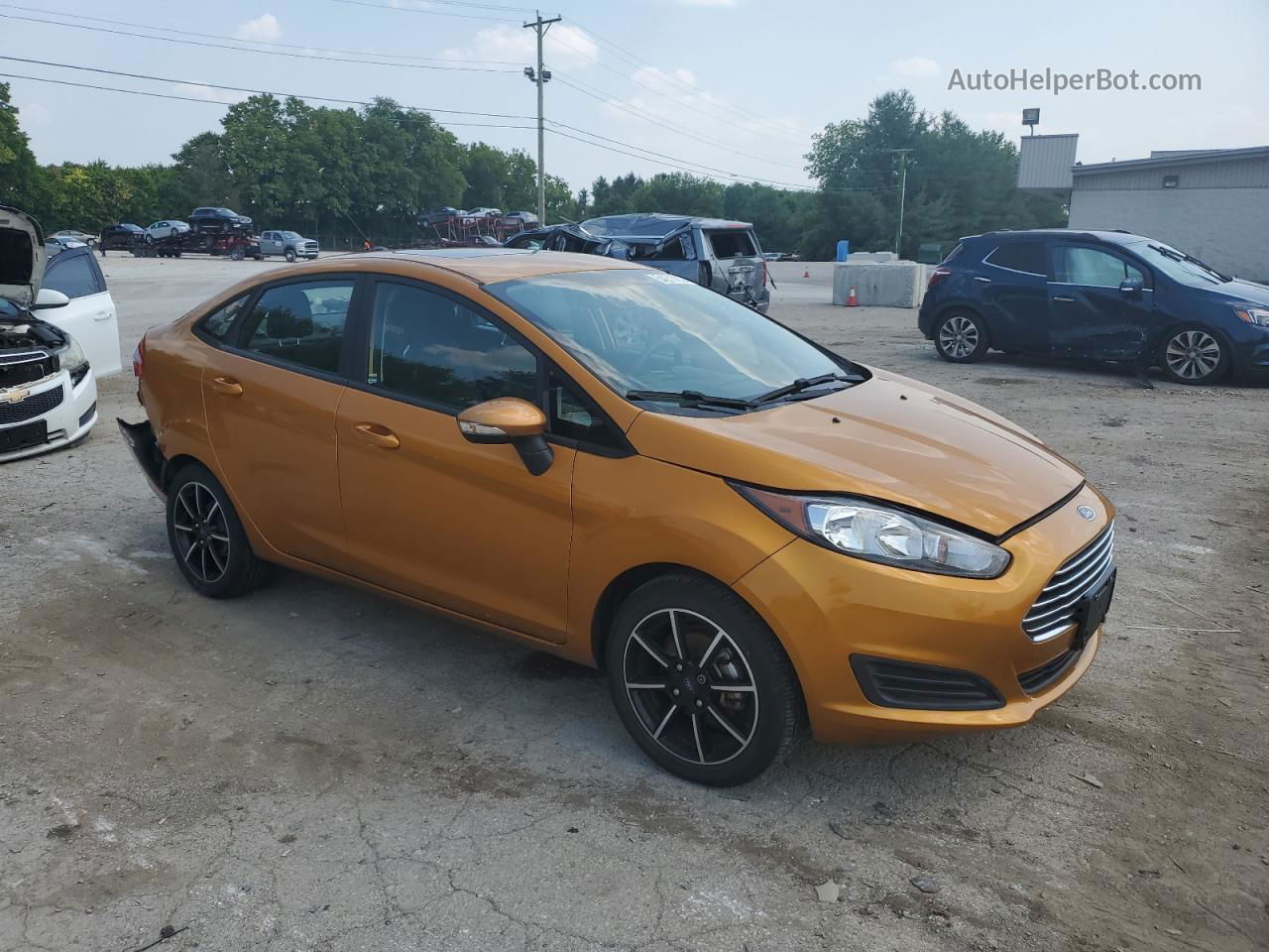 2016 Ford Fiesta Se Orange vin: 3FADP4BJ6GM198042