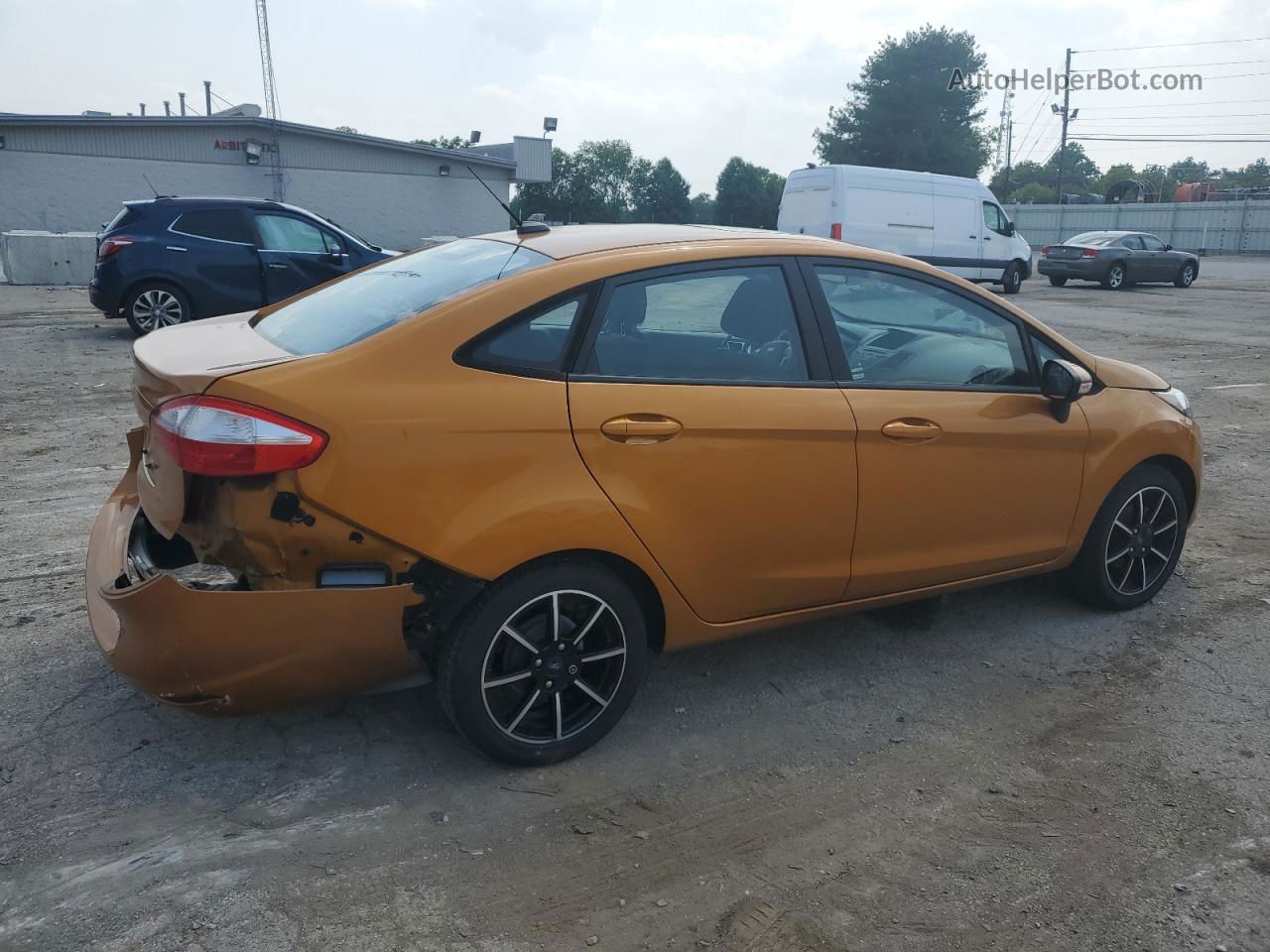 2016 Ford Fiesta Se Orange vin: 3FADP4BJ6GM198042