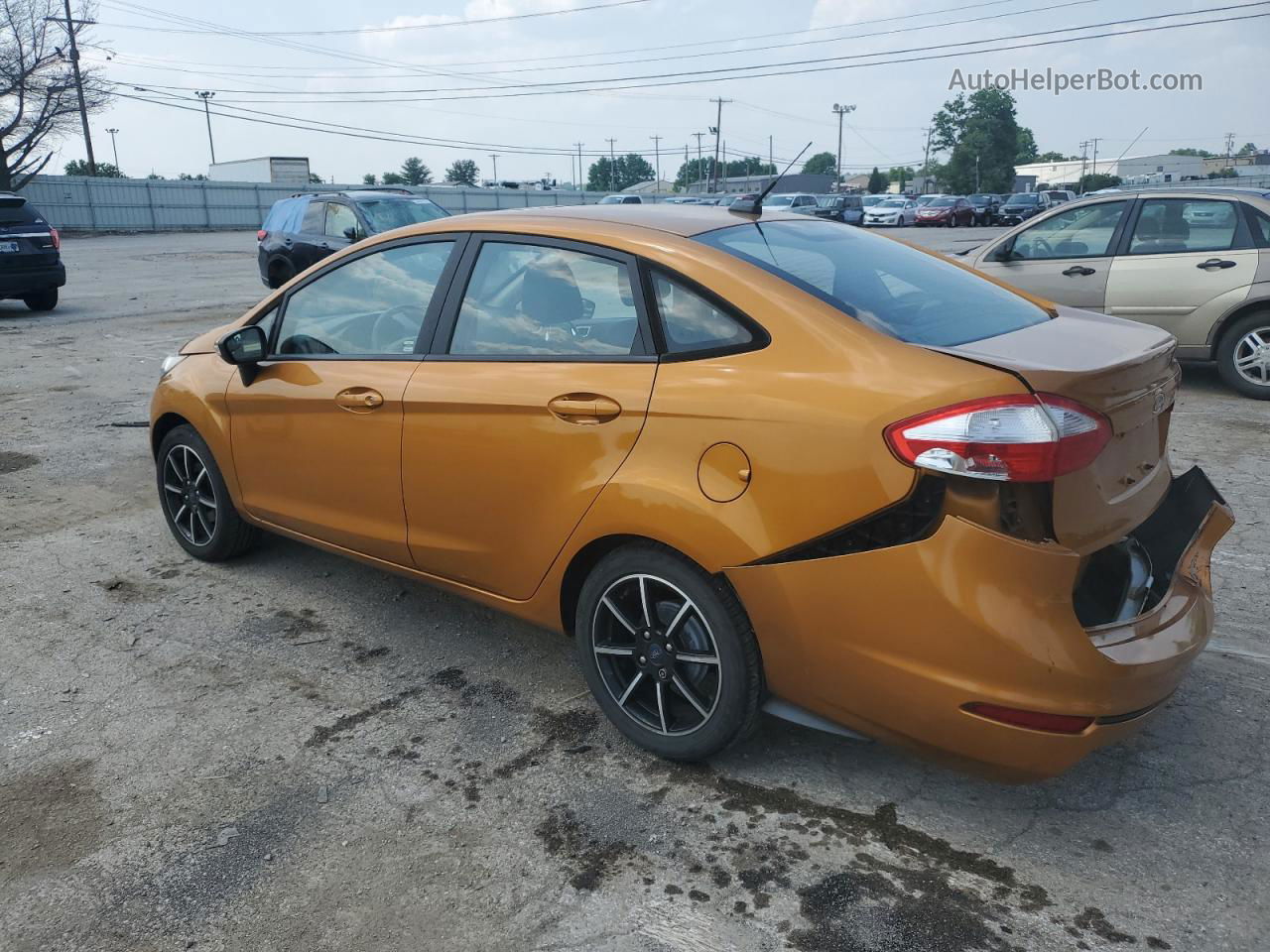 2016 Ford Fiesta Se Orange vin: 3FADP4BJ6GM198042