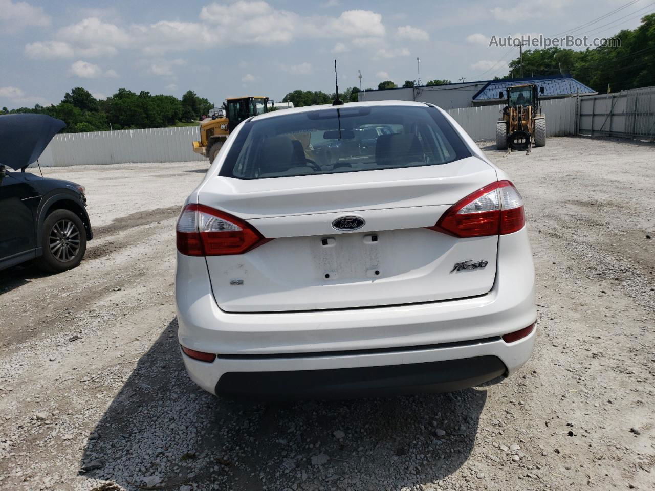 2016 Ford Fiesta Se White vin: 3FADP4BJ6GM206558