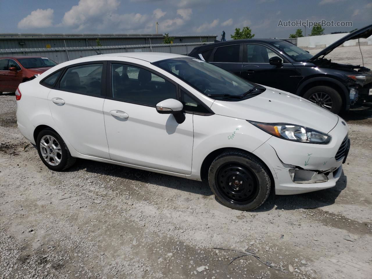 2016 Ford Fiesta Se White vin: 3FADP4BJ6GM206558