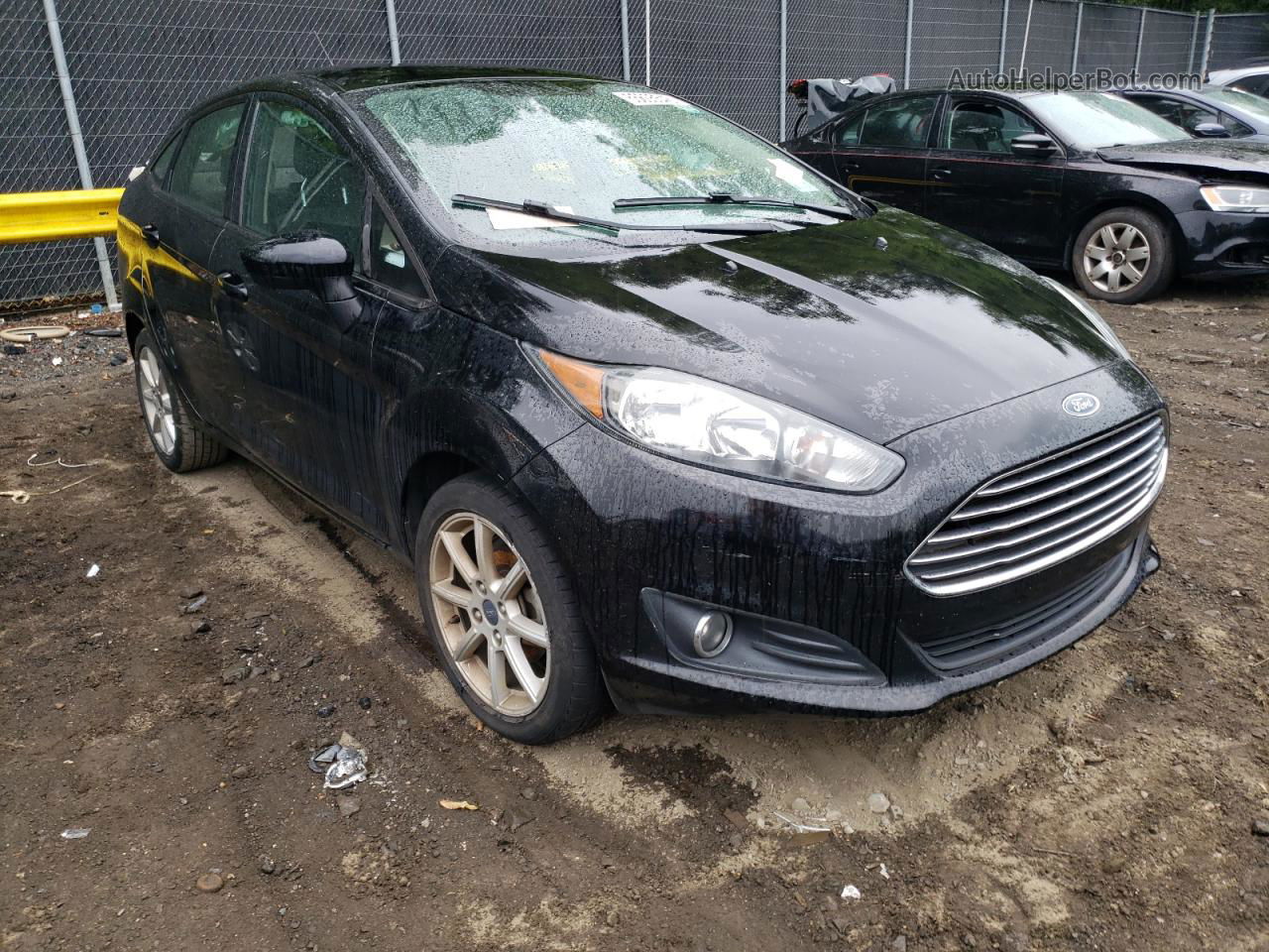 2017 Ford Fiesta Se Black vin: 3FADP4BJ6HM138909