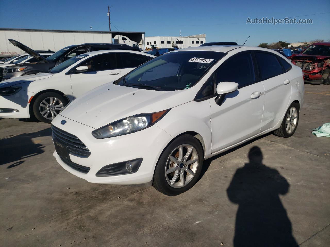 2017 Ford Fiesta Se White vin: 3FADP4BJ6HM140238