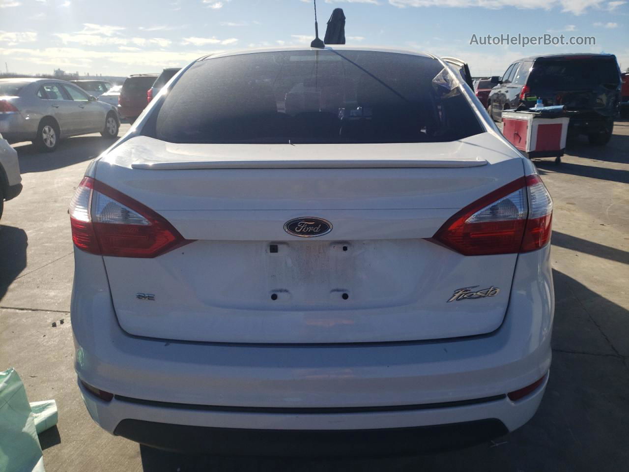 2017 Ford Fiesta Se White vin: 3FADP4BJ6HM140238