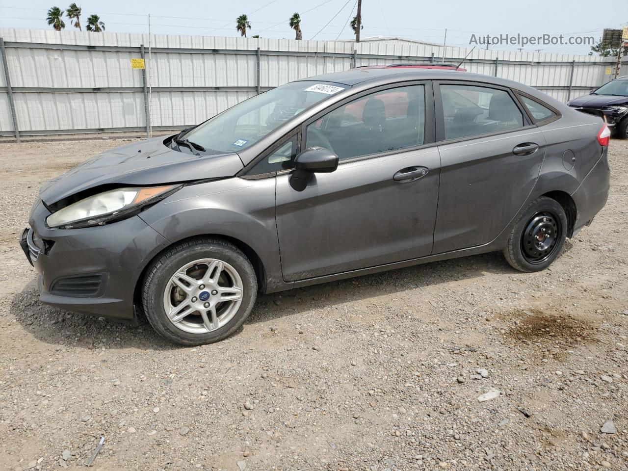 2017 Ford Fiesta Se Gray vin: 3FADP4BJ6HM140241