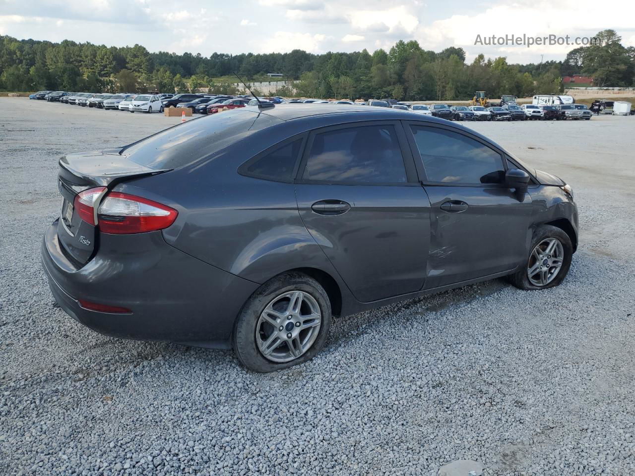 2017 Ford Fiesta Se Gray vin: 3FADP4BJ6HM145066