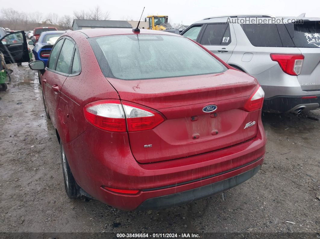 2017 Ford Fiesta Se Red vin: 3FADP4BJ6HM153037