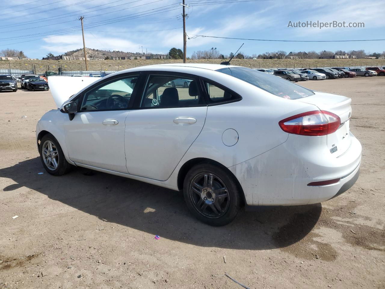 2017 Ford Fiesta Se White vin: 3FADP4BJ6HM156035