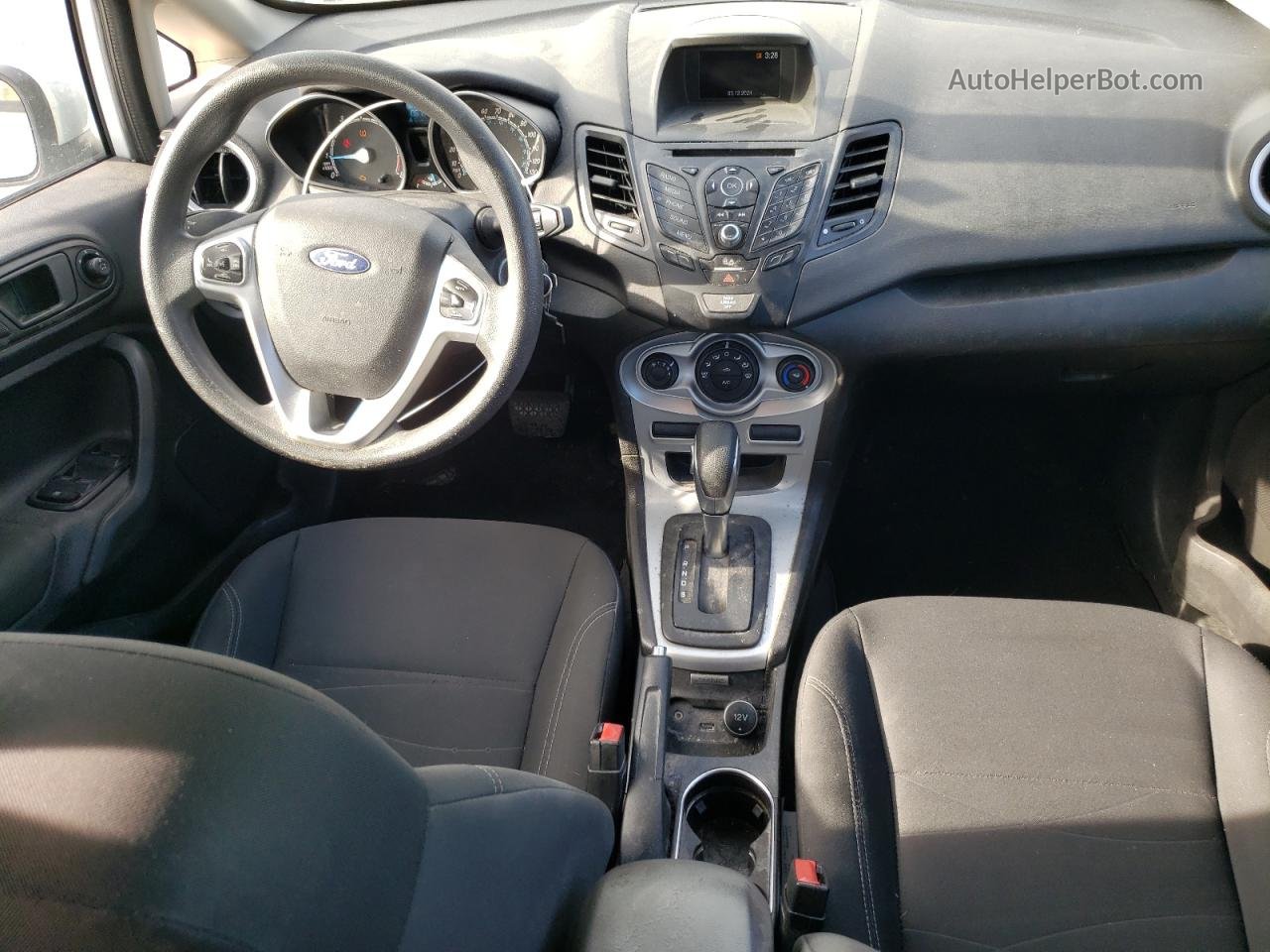 2019 Ford Fiesta Se White vin: 3FADP4BJ6KM124192