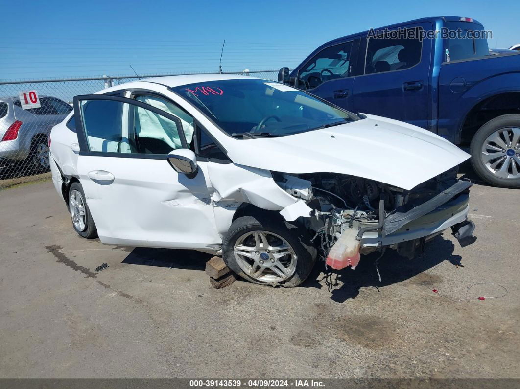 2019 Ford Fiesta Se White vin: 3FADP4BJ6KM130431