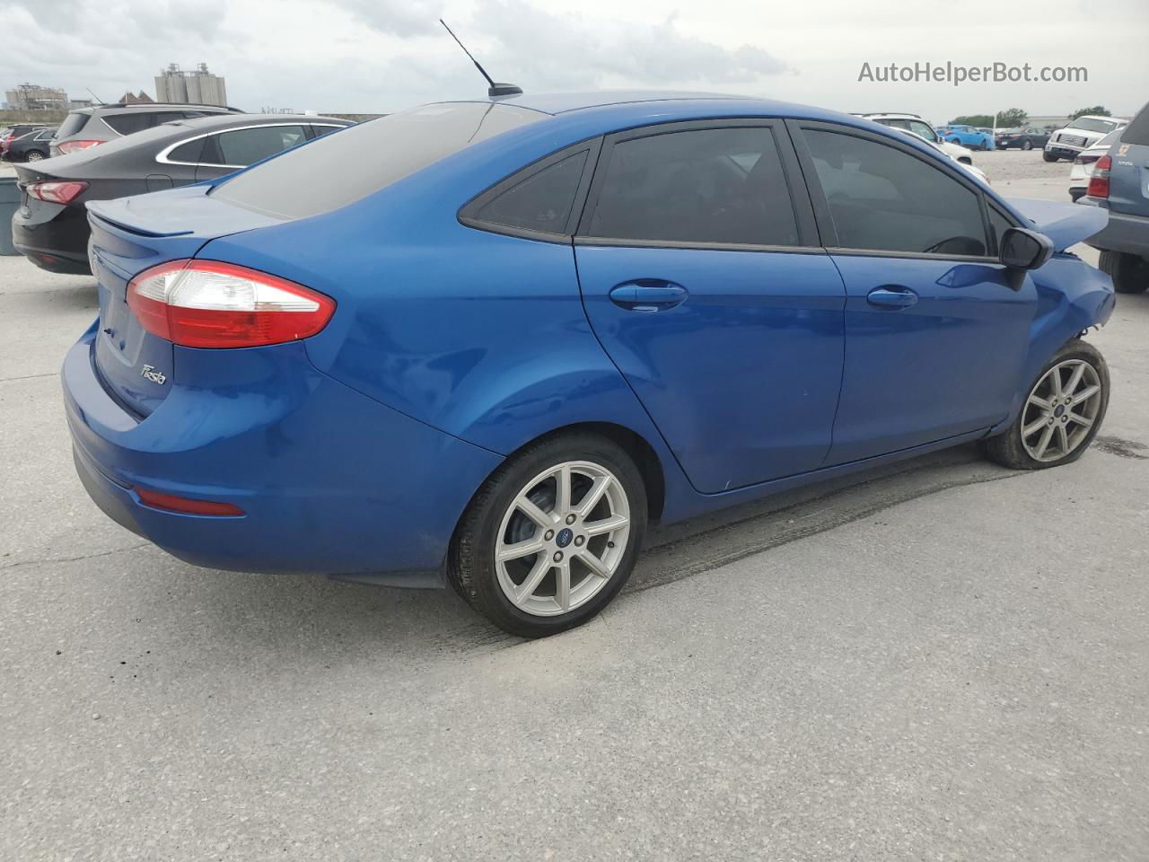 2019 Ford Fiesta Se Blue vin: 3FADP4BJ6KM138125