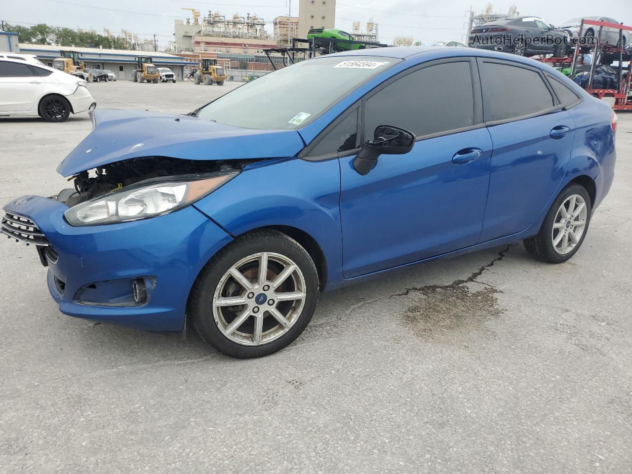 2019 Ford Fiesta Se Blue vin: 3FADP4BJ6KM138125