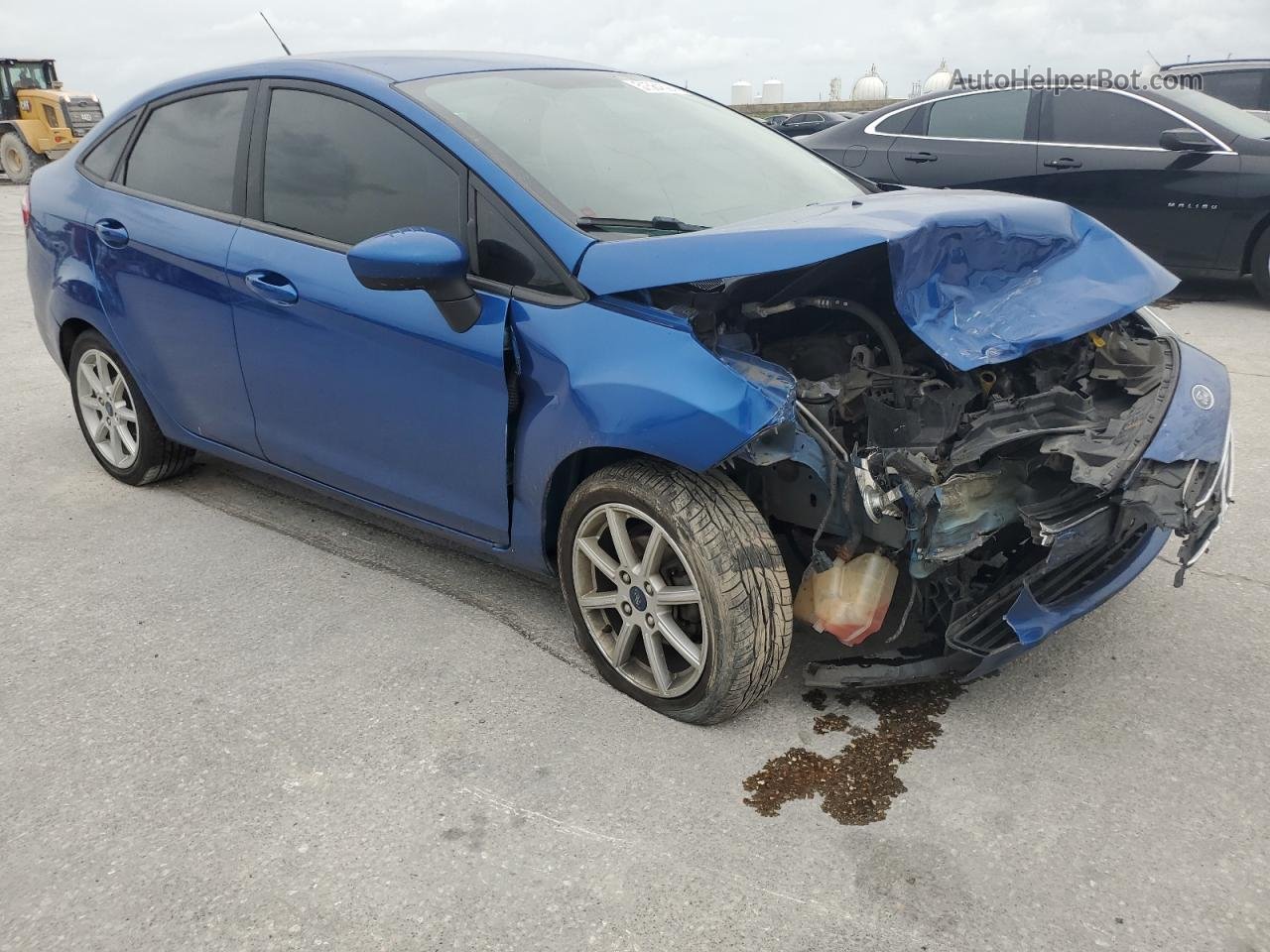 2019 Ford Fiesta Se Blue vin: 3FADP4BJ6KM138125