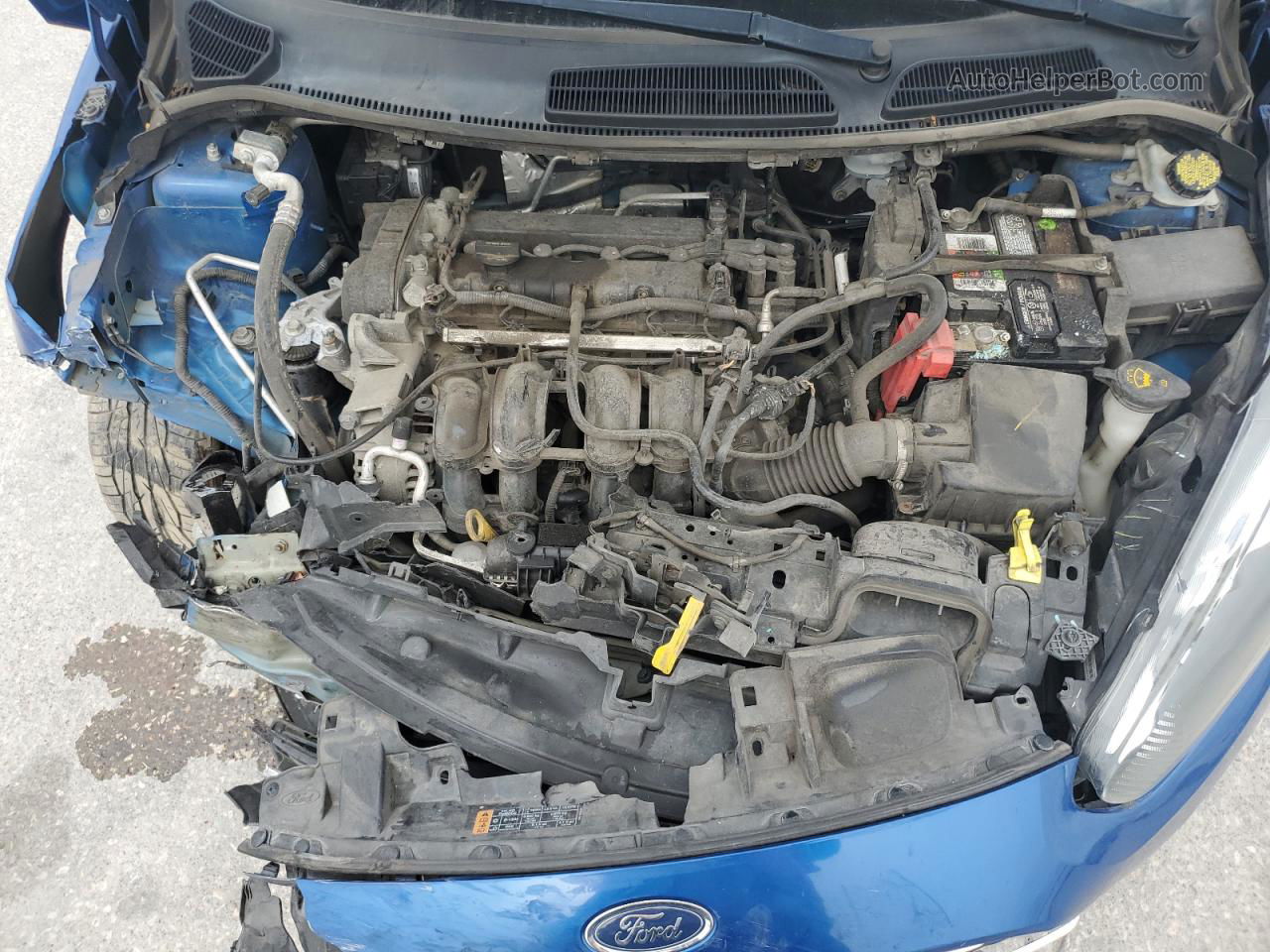 2019 Ford Fiesta Se Blue vin: 3FADP4BJ6KM138125