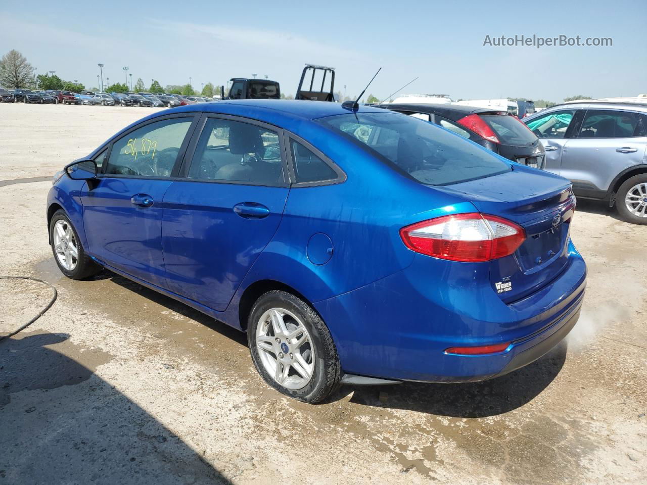 2019 Ford Fiesta Se Blue vin: 3FADP4BJ6KM142899