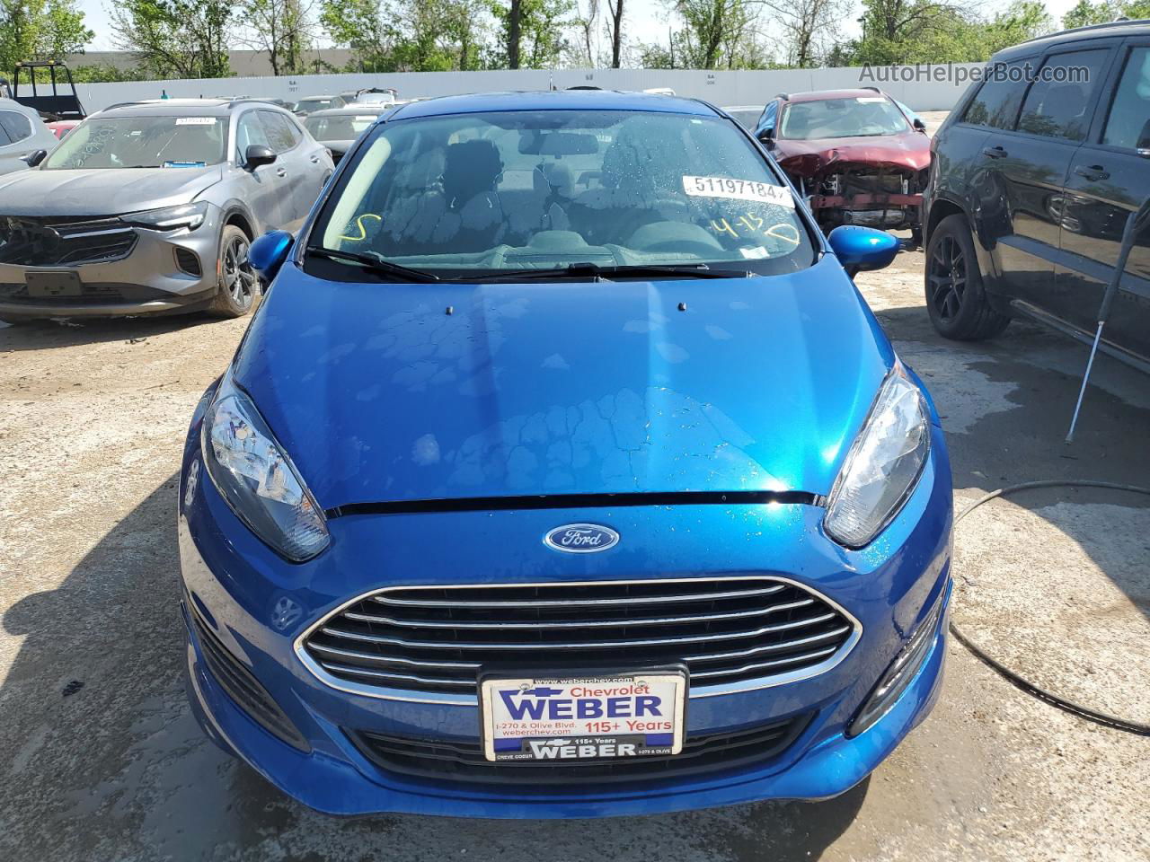 2019 Ford Fiesta Se Blue vin: 3FADP4BJ6KM142899