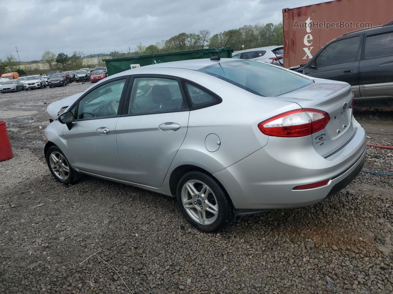 2019 Ford Fiesta Se Silver vin: 3FADP4BJ6KM145611