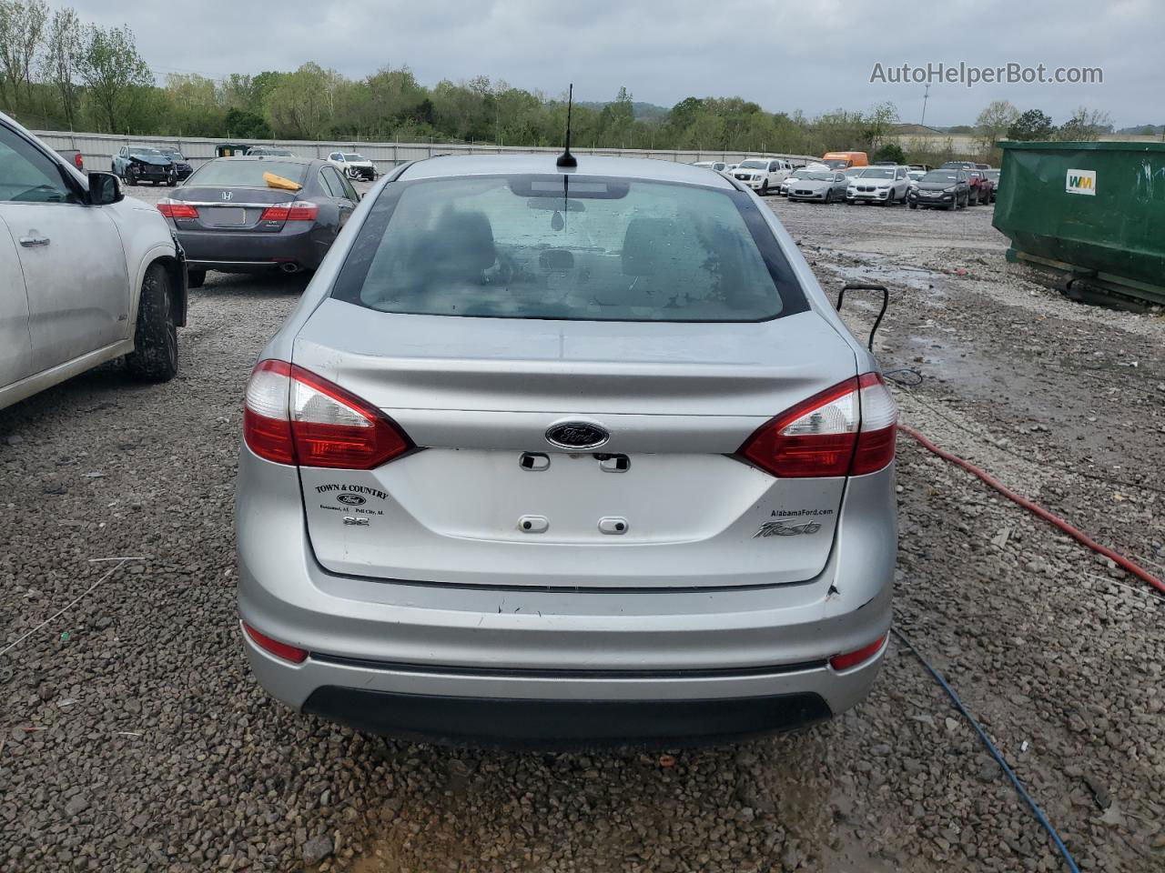 2019 Ford Fiesta Se Silver vin: 3FADP4BJ6KM145611