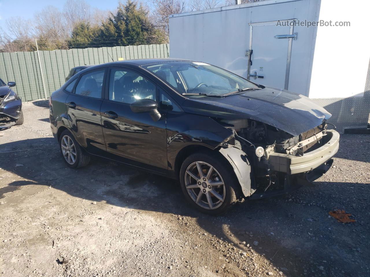 2019 Ford Fiesta Se Black vin: 3FADP4BJ6KM149786