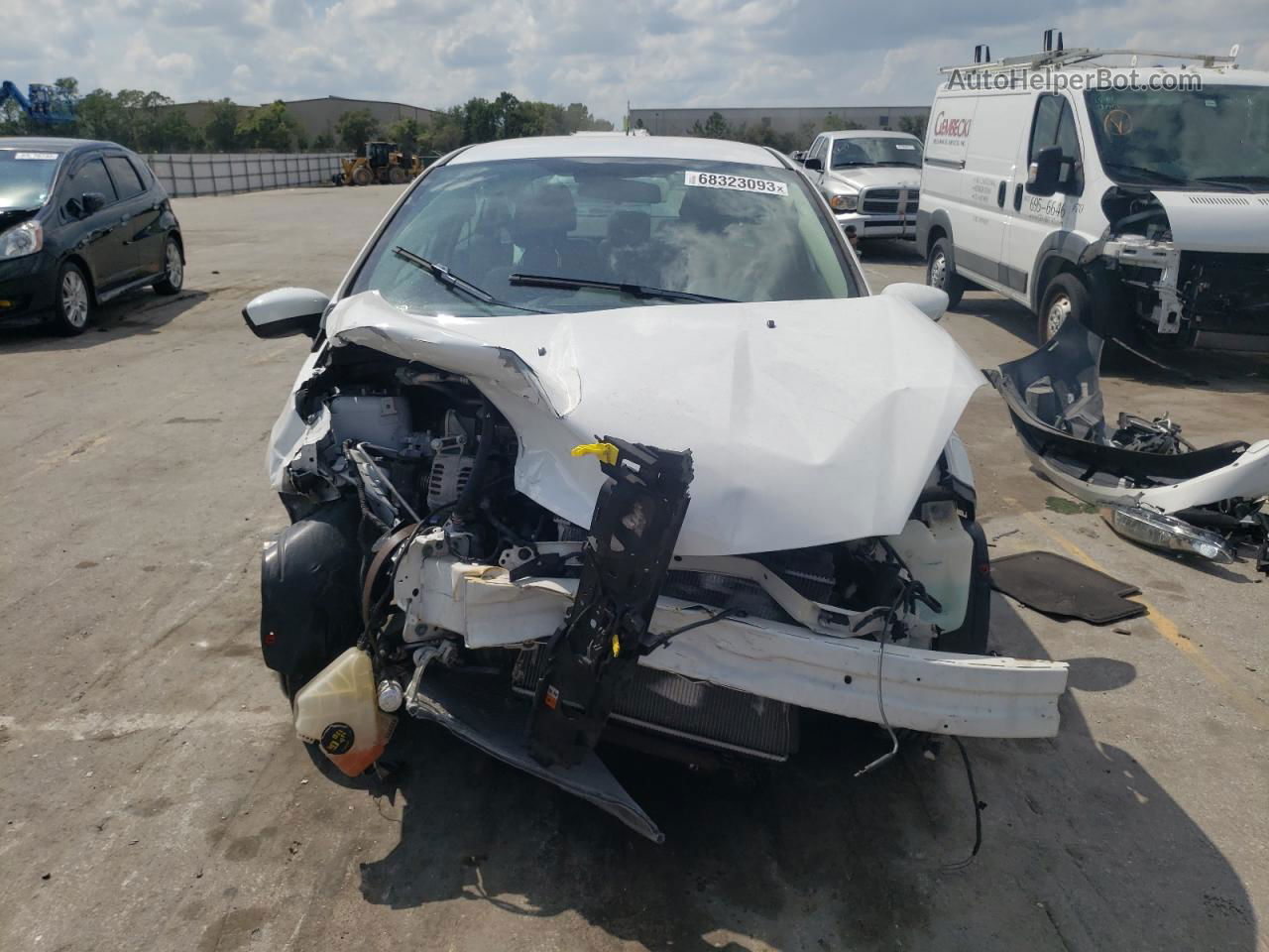 2019 Ford Fiesta Se White vin: 3FADP4BJ6KM158231