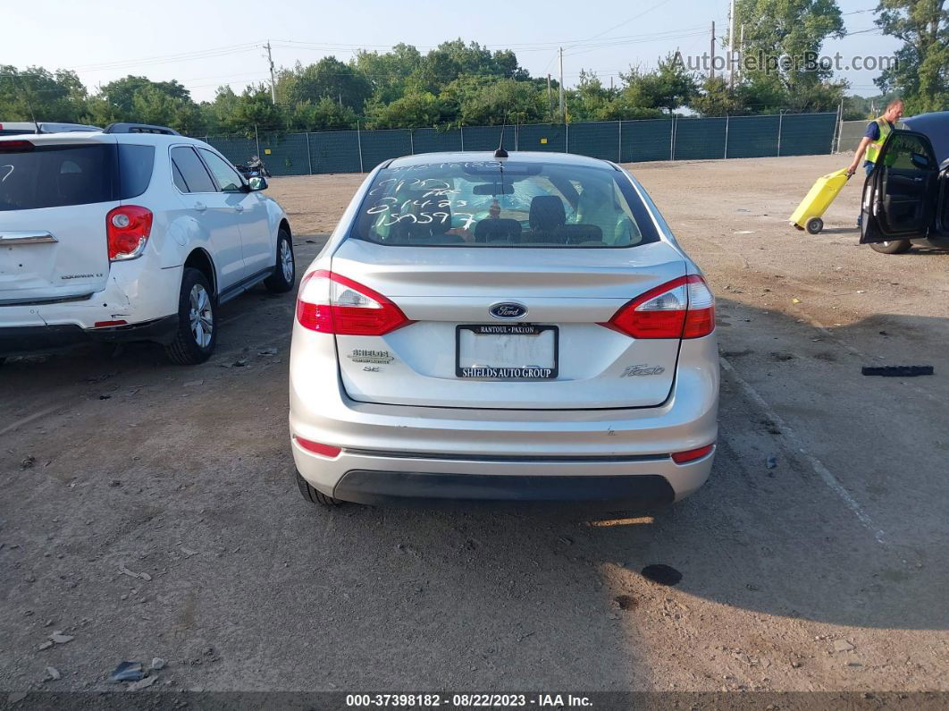 2019 Ford Fiesta Se Silver vin: 3FADP4BJ6KM165244