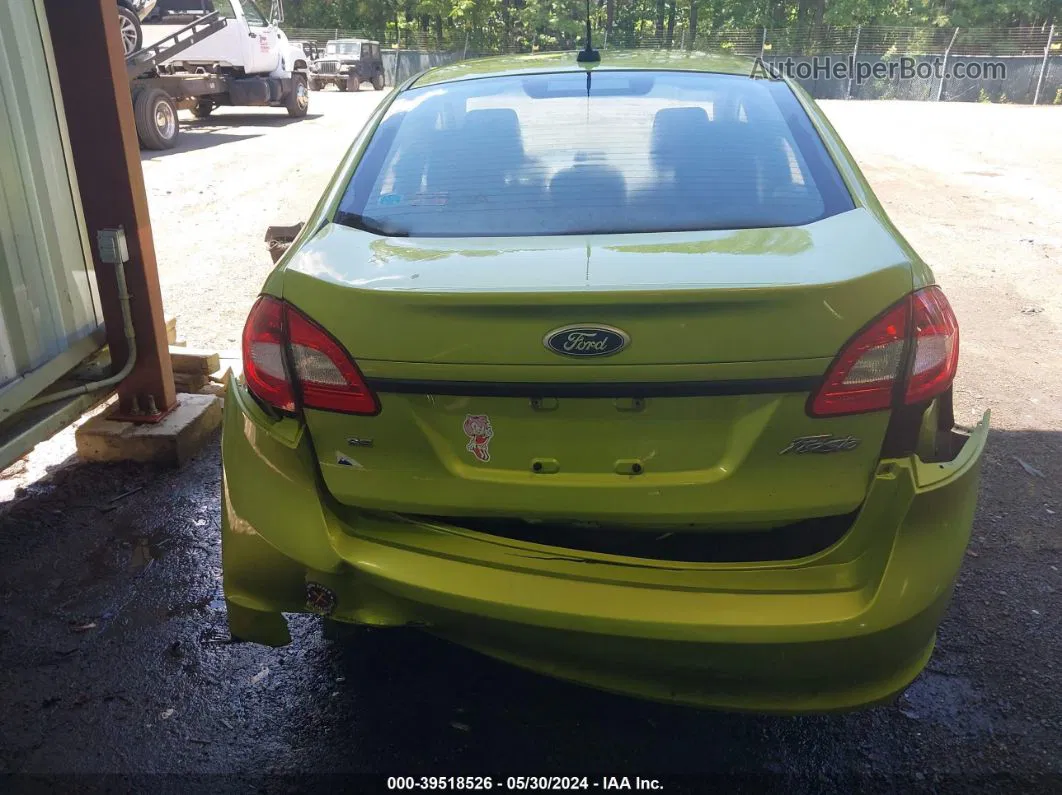 2011 Ford Fiesta Se Green vin: 3FADP4BJ7BM159551