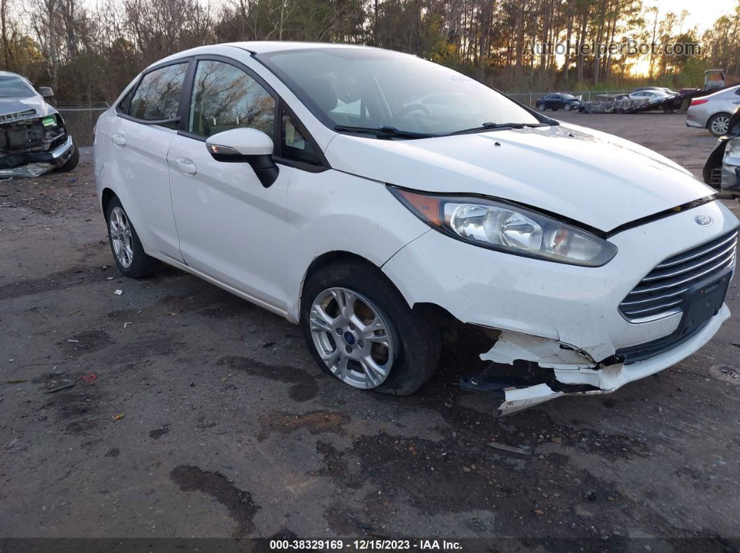 2015 Ford Fiesta Se White vin: 3FADP4BJ7FM100618