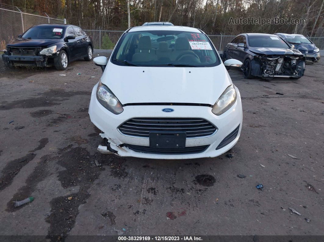 2015 Ford Fiesta Se White vin: 3FADP4BJ7FM100618