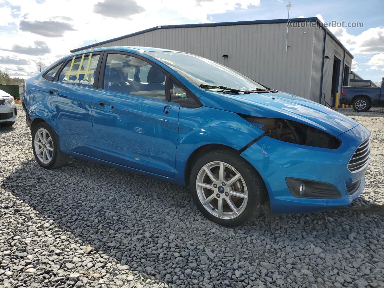 2015 Ford Fiesta Se Blue vin: 3FADP4BJ7FM160480