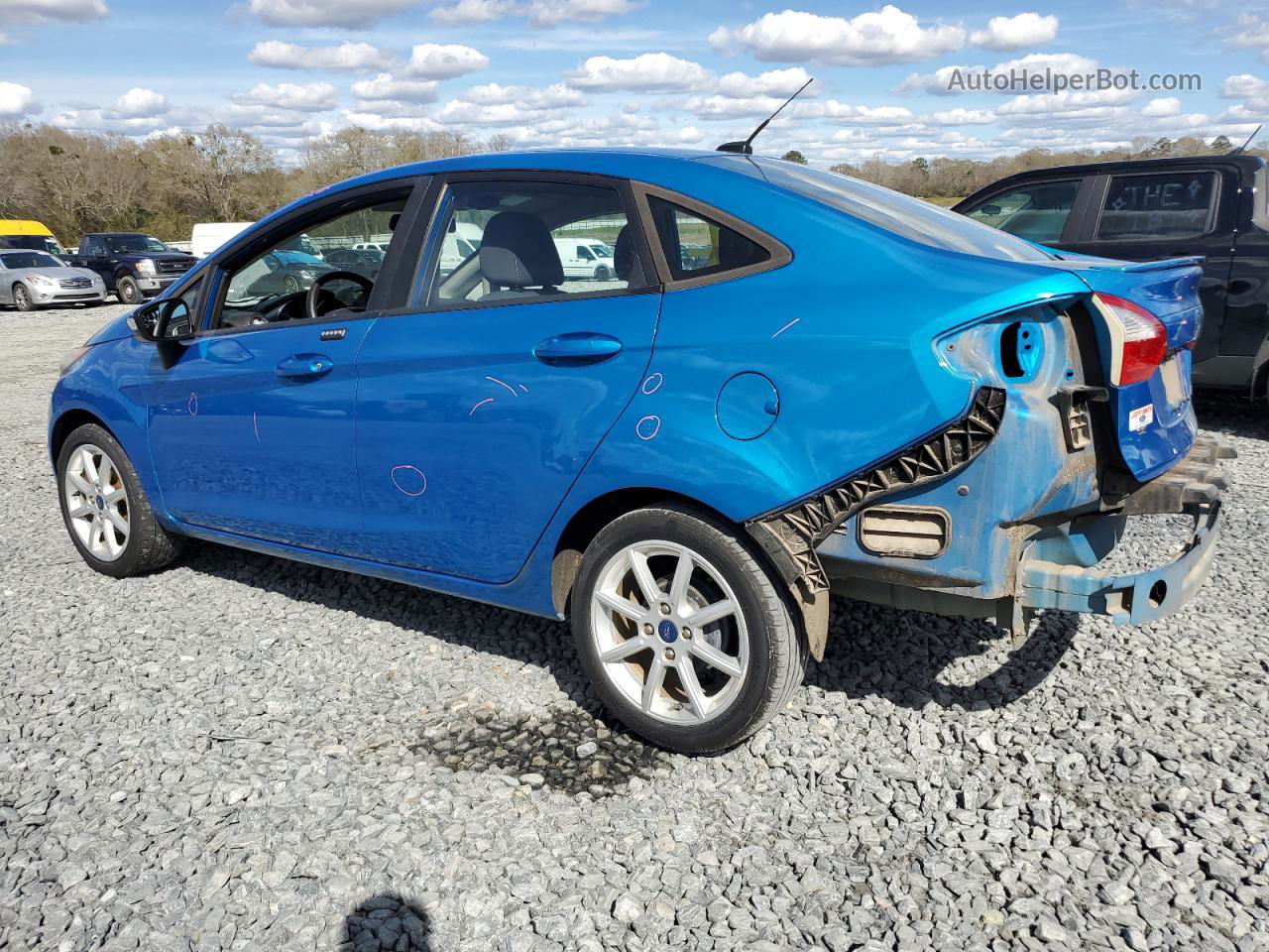 2015 Ford Fiesta Se Blue vin: 3FADP4BJ7FM160480