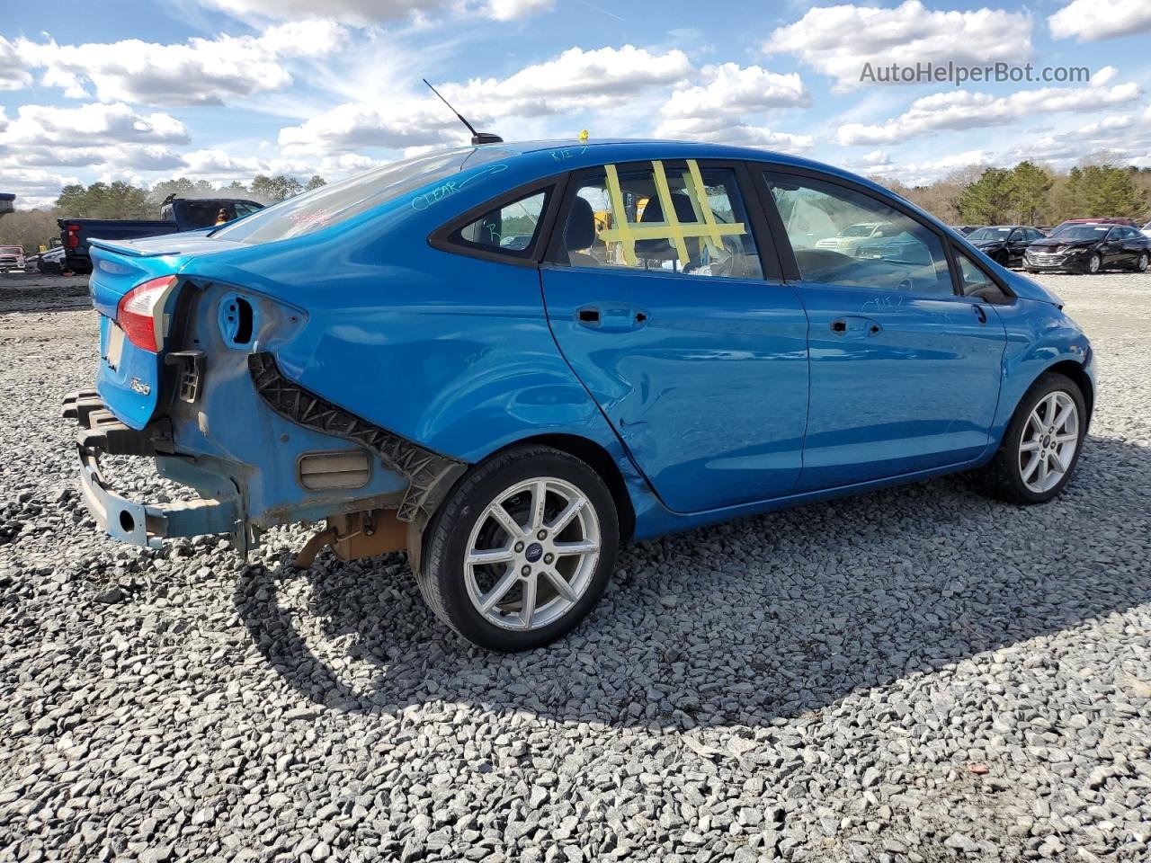 2015 Ford Fiesta Se Blue vin: 3FADP4BJ7FM160480
