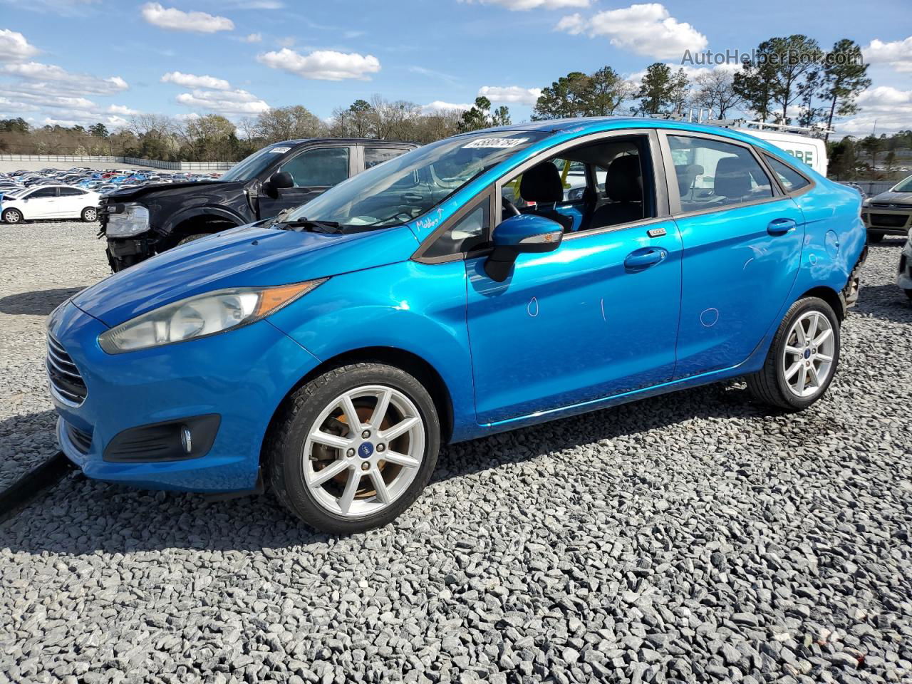 2015 Ford Fiesta Se Blue vin: 3FADP4BJ7FM160480