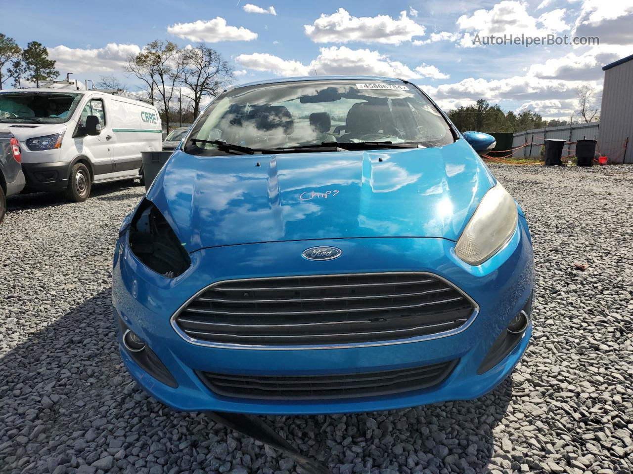 2015 Ford Fiesta Se Blue vin: 3FADP4BJ7FM160480