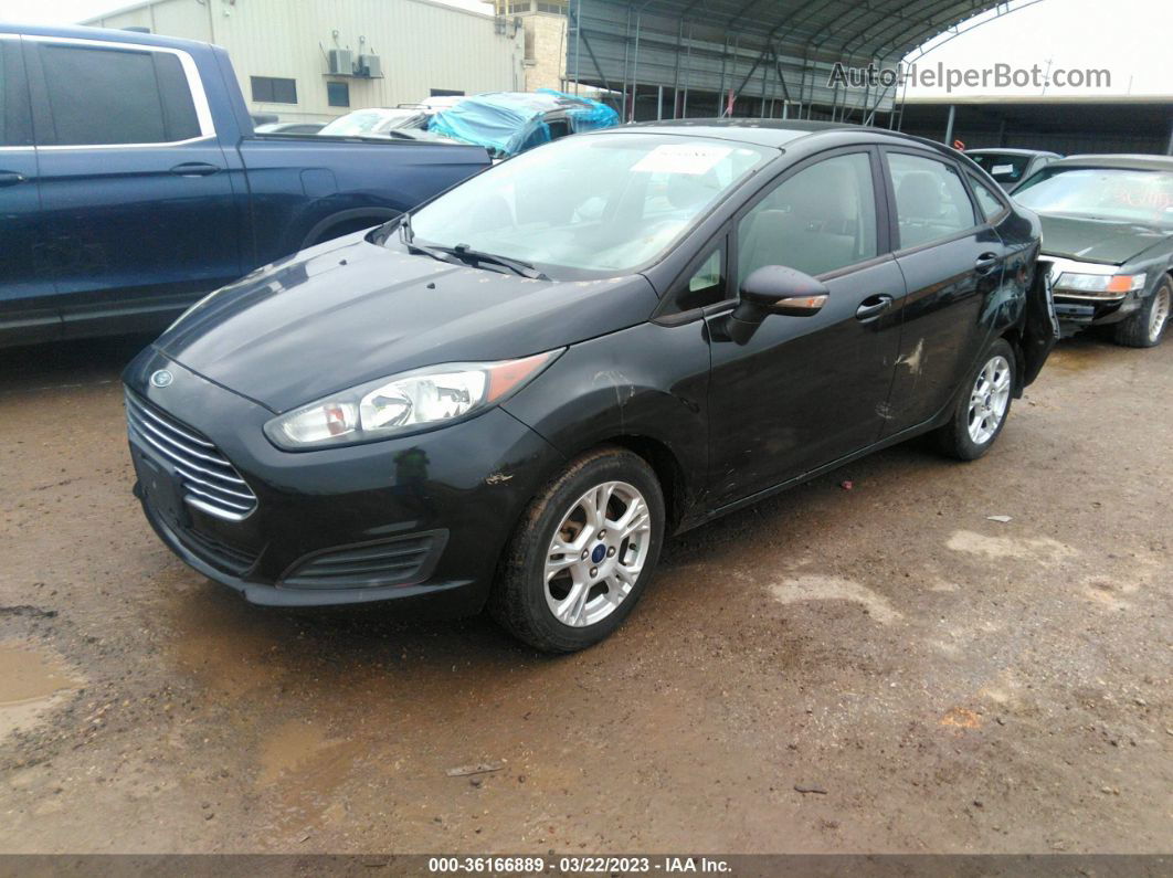 2015 Ford Fiesta Se Black vin: 3FADP4BJ7FM163167