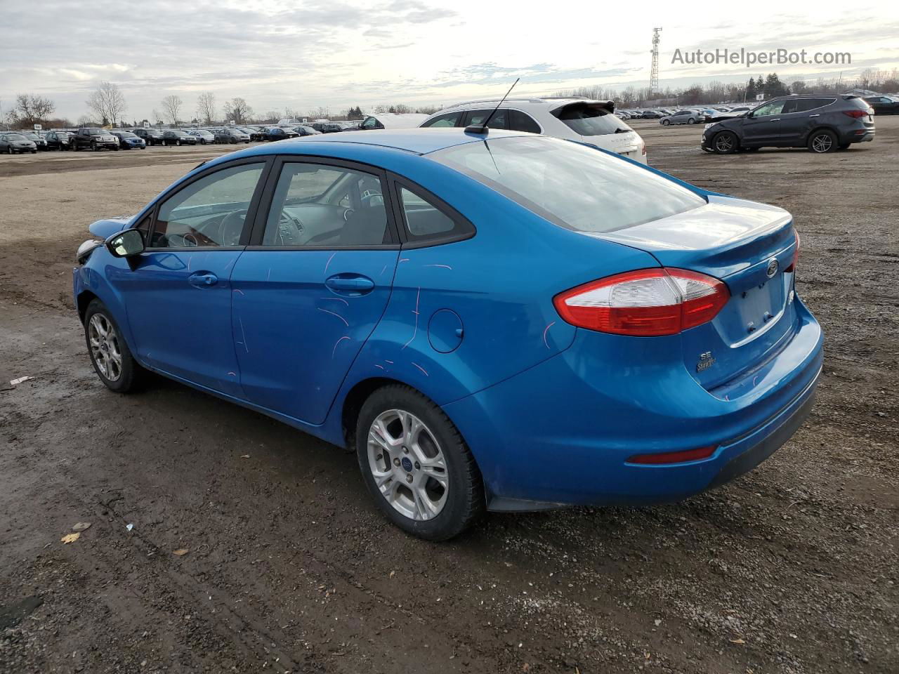 2015 Ford Fiesta Se Blue vin: 3FADP4BJ7FM197500