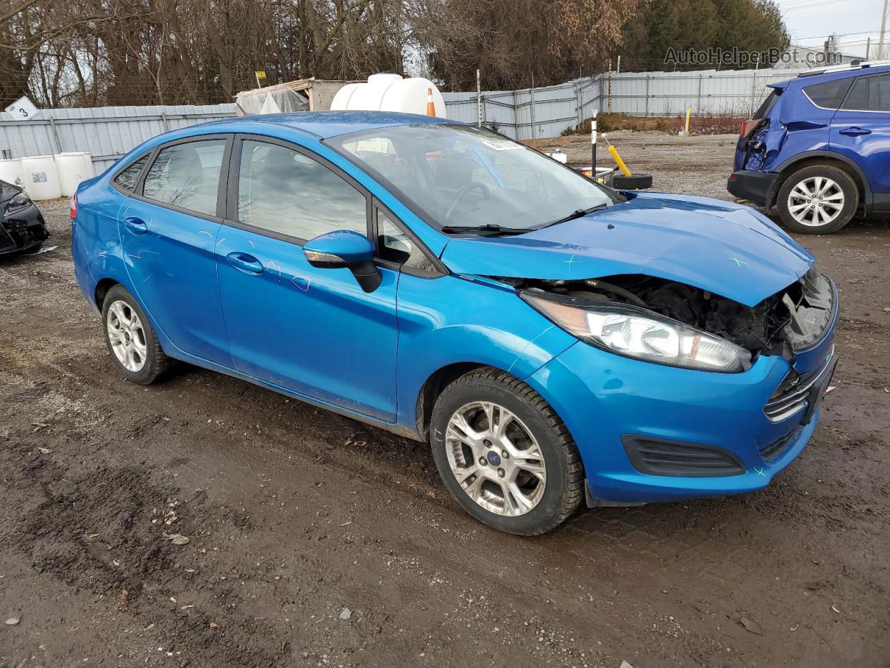 2015 Ford Fiesta Se Blue vin: 3FADP4BJ7FM197500