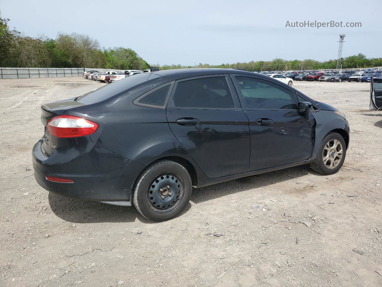 2015 Ford Fiesta Se Black vin: 3FADP4BJ7FM204073