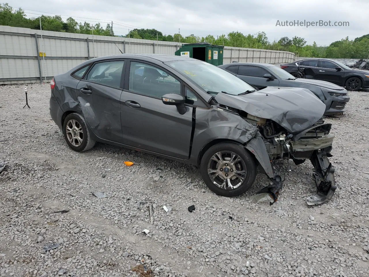 2016 Ford Fiesta Se Gray vin: 3FADP4BJ7GM146547