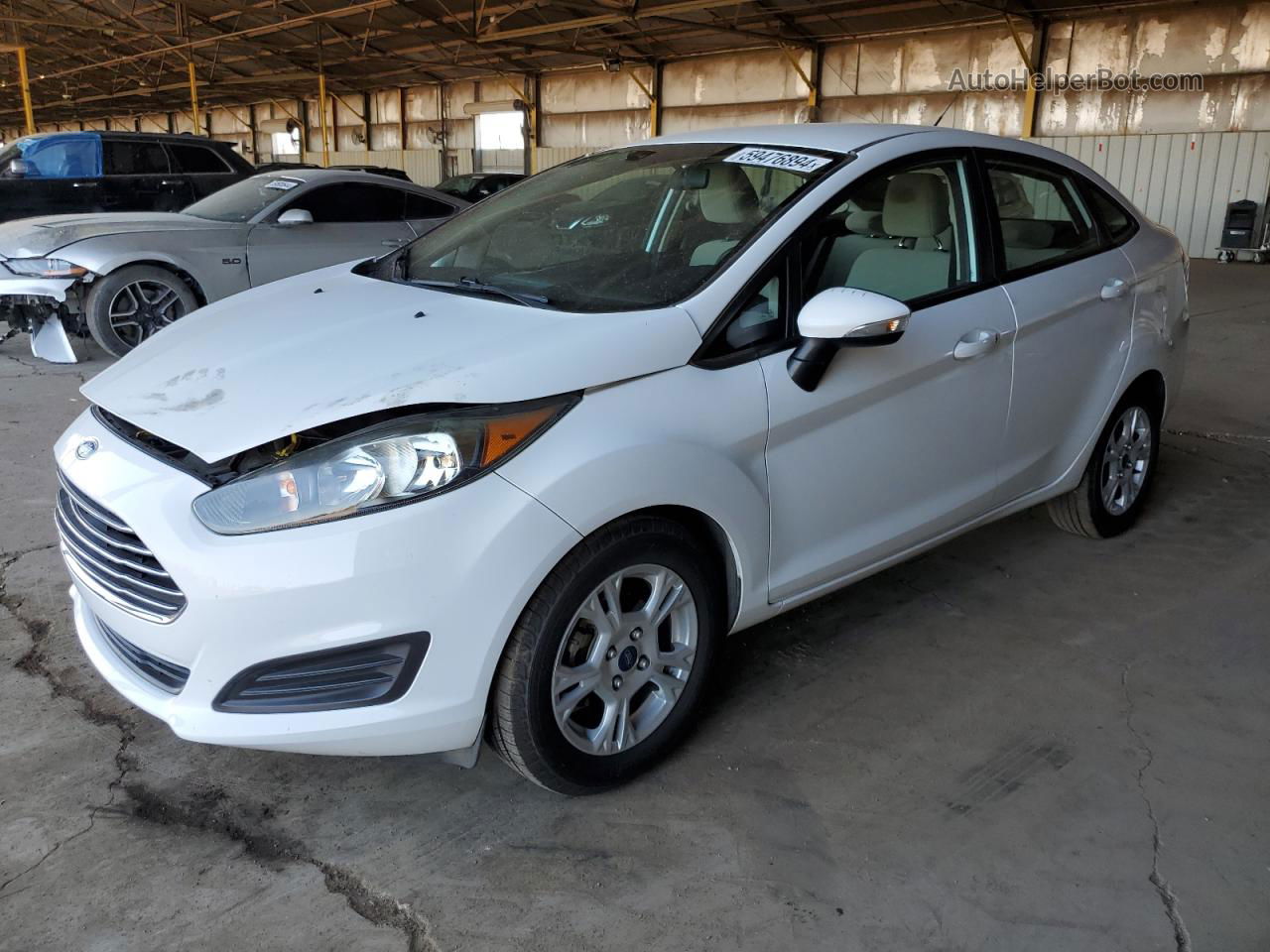 2016 Ford Fiesta Se White vin: 3FADP4BJ7GM157144