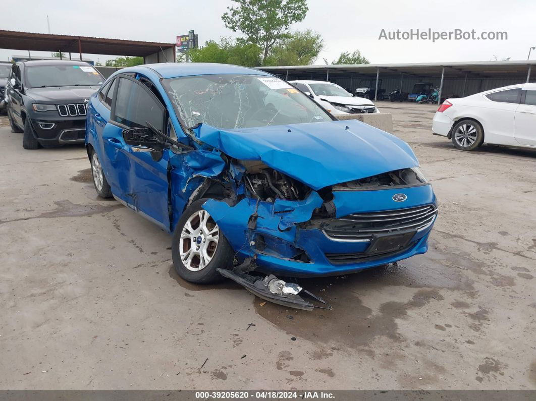 2016 Ford Fiesta Se Синий vin: 3FADP4BJ7GM184909