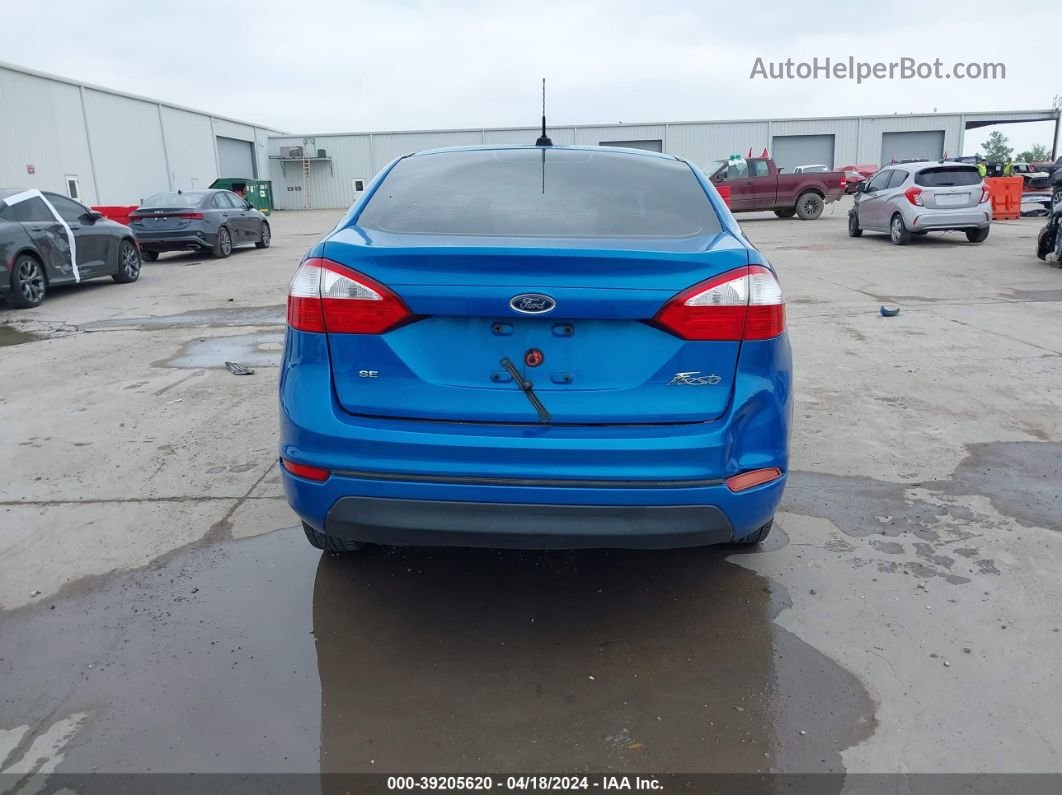 2016 Ford Fiesta Se Синий vin: 3FADP4BJ7GM184909