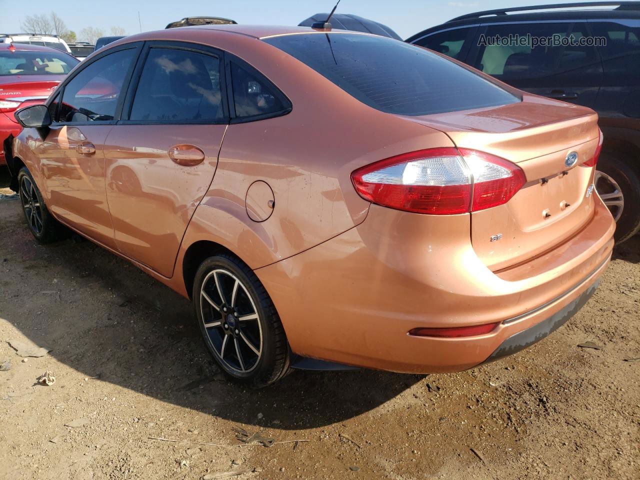 2017 Ford Fiesta Se Orange vin: 3FADP4BJ7HM109497