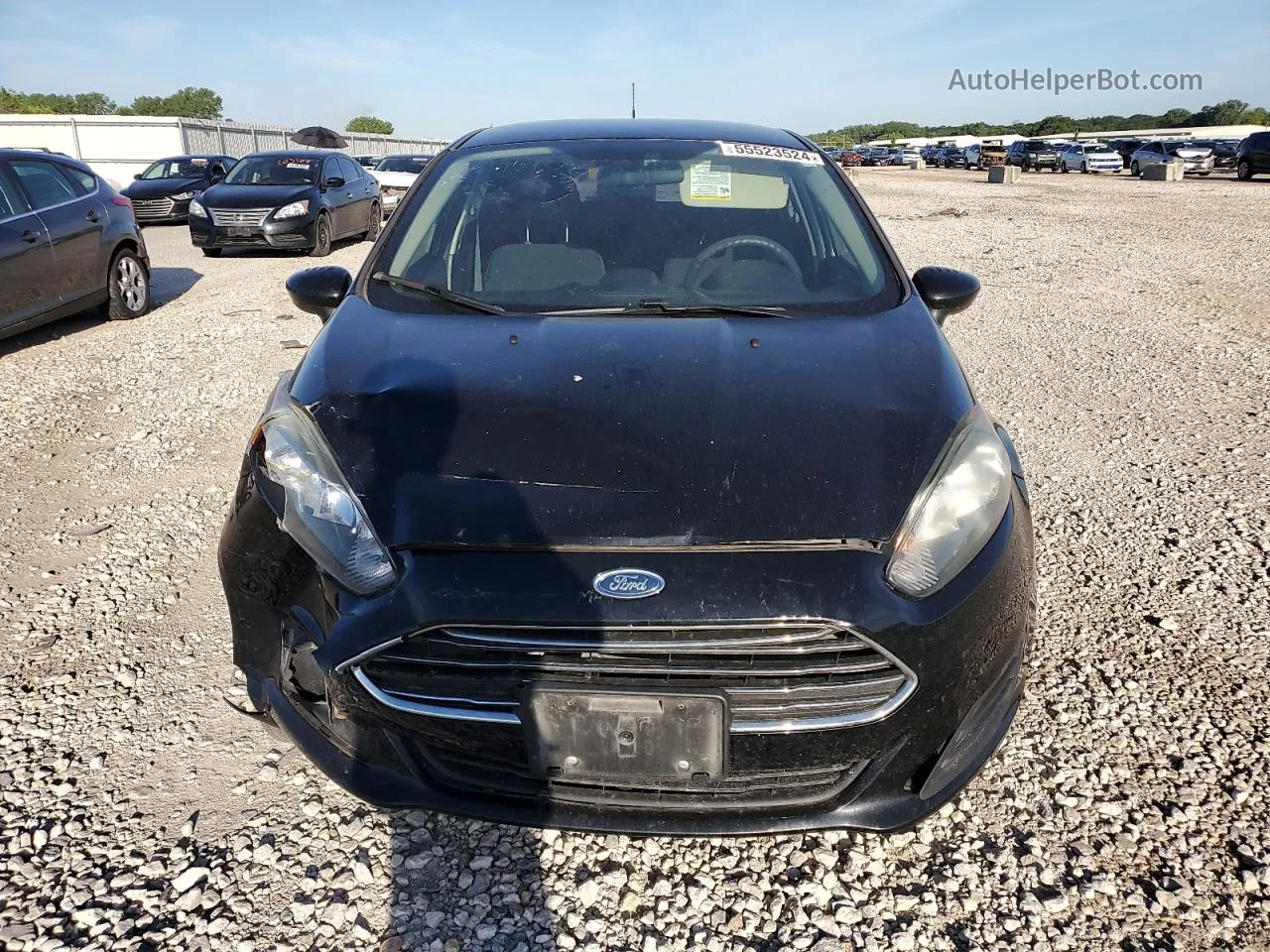 2017 Ford Fiesta Se Черный vin: 3FADP4BJ7HM130480