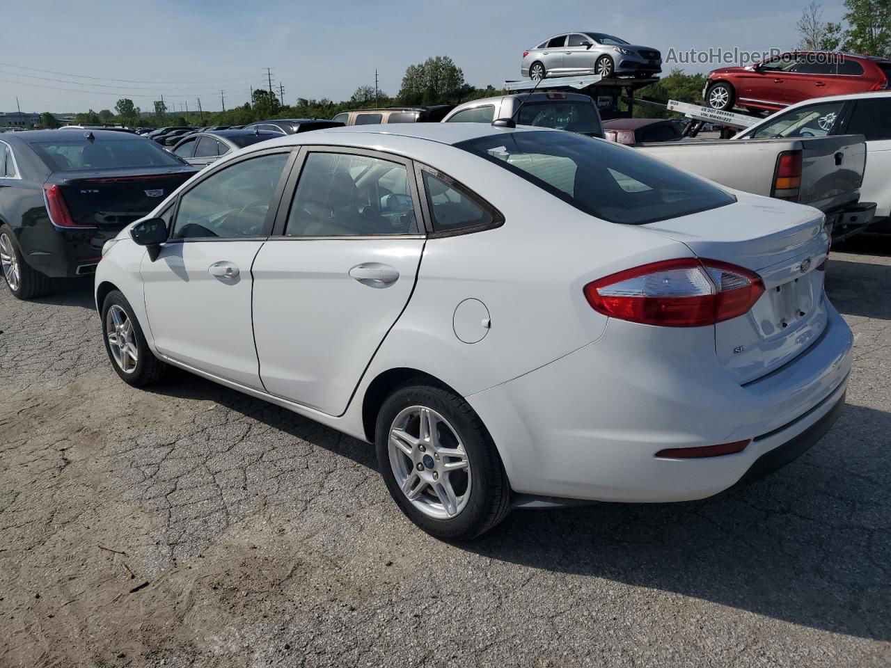 2017 Ford Fiesta Se White vin: 3FADP4BJ7HM135968